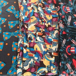 Lot of Three Lularoe OS Leggings